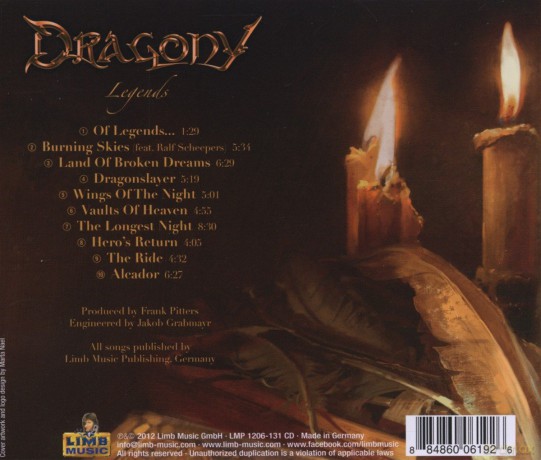 Dragony: Legends [CD]