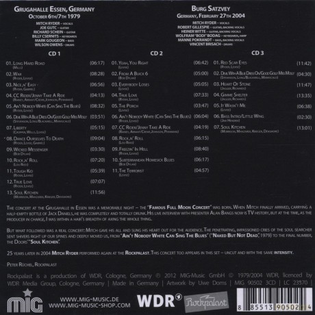 Mitch Ryder: Live At Rockpalast (digipack) [3CD]