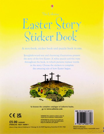 The Easter Story Sticker Book (Usborne Bible Stories) - Heather Amery [KSIĄŻKA]