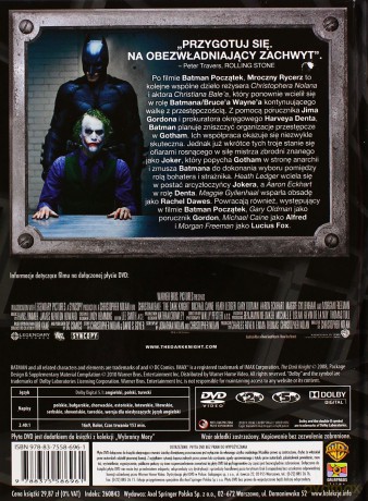 Batman / Batman: Początek / Batman: Mroczny rycerz (Wybrańcy mocy) Pakiet (booklet) [3DVD]