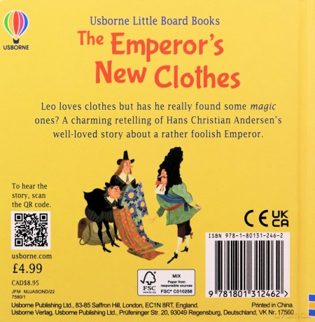 The Emperor's New Clothes (Little Board Books) - Lesley Sims [KSIĄŻKA]