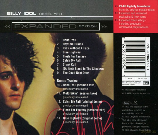 Billy Idol: Rebel Yell [CD]