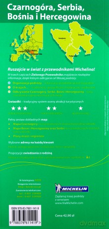 Czarnogóra, Serbia, Bośnia i Hercegowina. Zielony Przewodnik. Wydanie 1 [KSIĄŻKA]