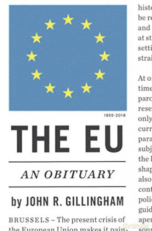 The EU: An Obituary - John R. Gillingham [KSIĄŻKA]