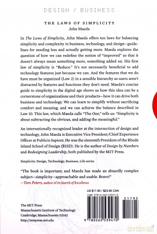 The Laws of Simplicity (Simplicity: Design, Technology, Business, Life) - John Maeda [KSIĄŻKA]