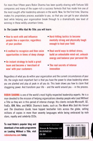 The Leader Who Had No Title: A Modern Fable on Real Success in Business and in Life - Robin Sharma [KSIĄŻKA]