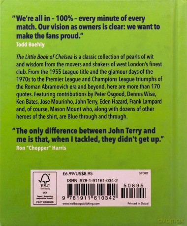 The Little Book of Chelsea: Bursting with over 170 true-blue quotes: 9 - Orange Hippo! [KSIĄŻKA]