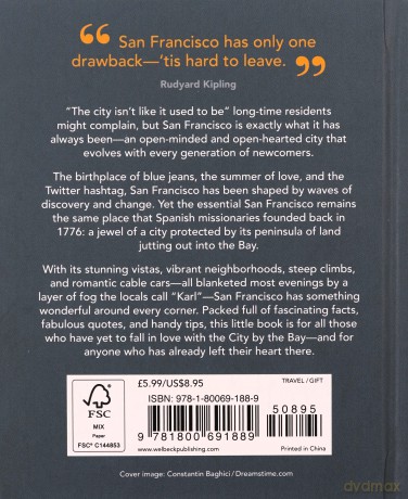 The Little Book of San Francisco: A City So Beautiful You'll Leave Your Heart: 6 - Orange Hippo [KSIĄŻKA]