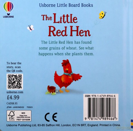 The Little Red Hen (Little Board Books): 1 - Lesley Sims [KSIĄŻKA]