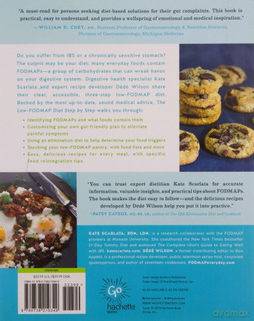 The Low-FODMAP Diet Step by Step: A Personalized Plan to Relieve the Symptoms of IBS and Other Digestive Disorders--with More Than 130 Deliciously Satisfying Recipes - Kate Scarlata [KSIĄŻKA]