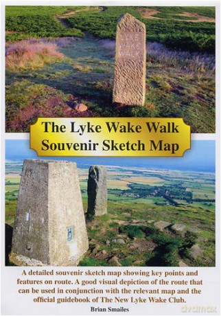 The Lyke Wake Walk Souvenir Sketch Map - Brian Smailes [KSIĄŻKA]