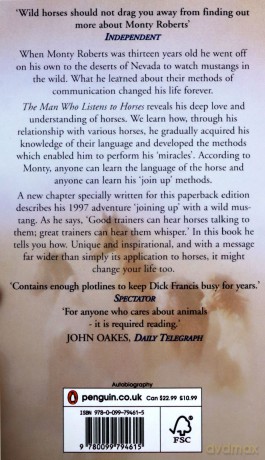 The Man Who Listens To Horses - Monty Roberts [KSIĄŻKA]