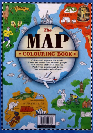 The Map Colouring Book: A World of Things to Colour - Natalie Hughes [KSIĄŻKA]
