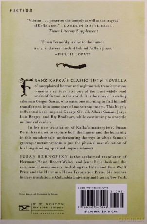 The Metamorphosis: A New Translation by Susan Bernofsky - Franz Kafka [KSIĄŻKA]