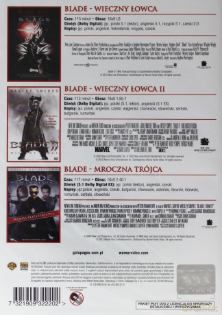 Blade Trylogia [BOX] [3DVD]