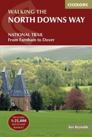 The North Downs Way National Trail from Farnham to Dover (Includes separate OS 1:25K map booklet) - Kev Reynolds [KSIĄŻKA]