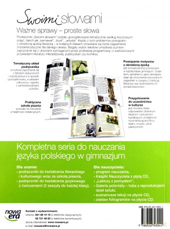Swoimi Słowami Kl. 3 Podręcznik Kształcenie Literackie [KSIĄŻKA]