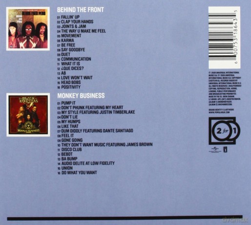 Black Eyed Peas: 2 For 1: Behind The Front / Monkey Business [2CD]