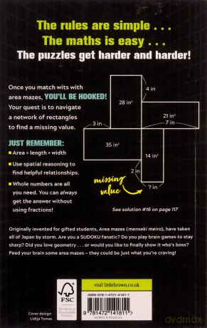 The Original Area Mazes: 100 addictive puzzles to solve with simple maths - and clever logic! - Naoki Inaba [KSIĄŻKA]