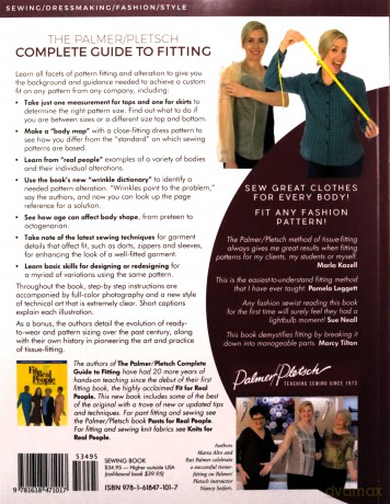 The Palmer Pletsch Complete Guide to Fitting: Sew Great Clothes for Every Body. Fit Any Fashion Pattern (Sewing for Real People) - Palmer Pati Alto Marta [KSIĄŻKA]