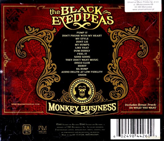 Black Eyed Peas: Monkey Business (PL) [CD]