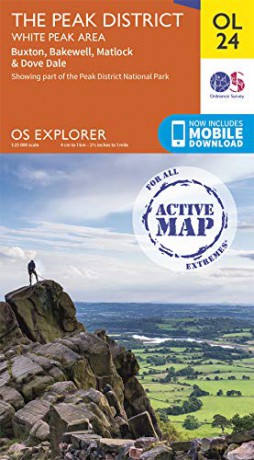 The Peak District: White Peak Area Map | Weatherproof | Peak District National Park | Ordnance Survey | OS Explorer Active Map OL 24 | England | Walks | Hiking | Maps | Adventure - Ordnance Survey [KSIĄŻKA]