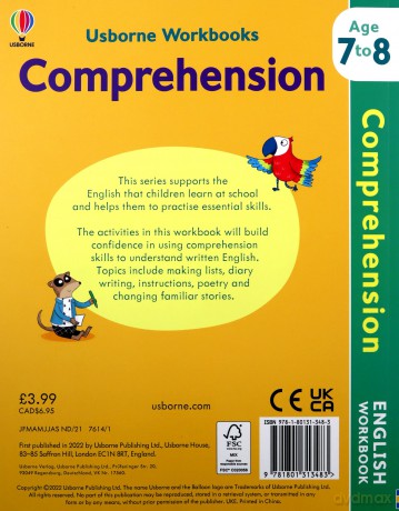 Usborne Workbooks Comprehension 7-8 - Caroline Young [KSIĄŻKA]