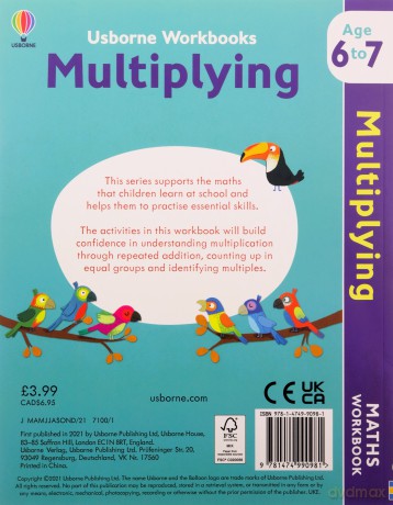 Usborne Workbooks Multiplying 6-7: 1 - Bathie Holly [KSIĄŻKA]