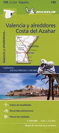 Valencia C.D. Azahar - Zoom Map 149: Map (Michelin Zoom Maps, 121) - Michelin [KSIĄŻKA]