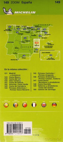 Valencia C.D. Azahar - Zoom Map 149: Map (Michelin Zoom Maps, 121) - Michelin [KSIĄŻKA]