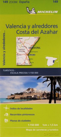 Valencia C.D. Azahar - Zoom Map 149: Map (Michelin Zoom Maps, 121) - Michelin [KSIĄŻKA]