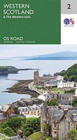 Western Scotland Road Map | Western Isles | Ordnance Survey | OS Road Map 2 | Drive Scotland | Scenic Routes | Beaches | Maps | Adventure - Ordnance Survey [KSIĄŻKA]