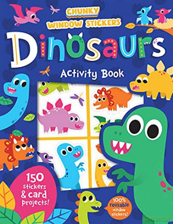 Window Sticker Dinosaurs (Chunky Window Stickers) - Imagine That [KSIĄŻKA]
