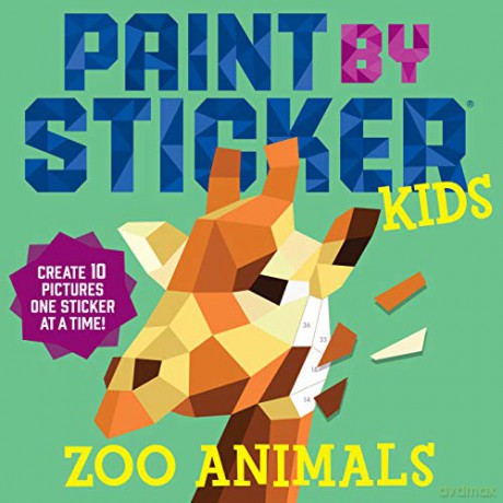 Workman Publishing Paint by Sticker Kids: Zoo Animals: Create 10 Pictures One Sticker at a Time! [KSIĄŻKA]