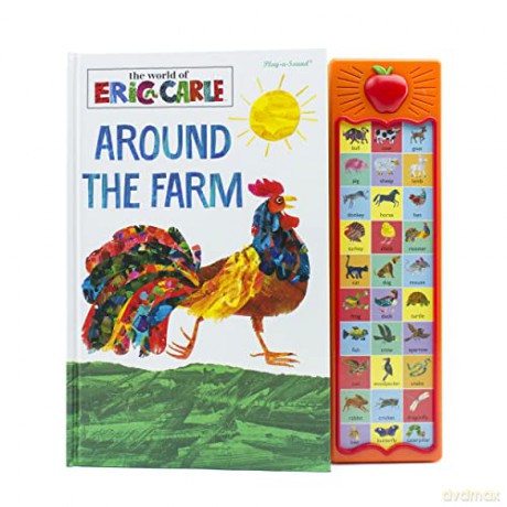 World of Eric Carle, Around the Farm 30-Button Sound Book - Anglicized Version - PI Kids (Play-A-Sound) [KSIĄŻKA]