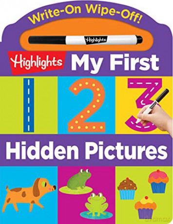 Write-On Wipe-Off: My First 123 Hidden Pictures (Highlights My First Write-On Wipe-Off Board Books) - Highlights [KSIĄŻKA]