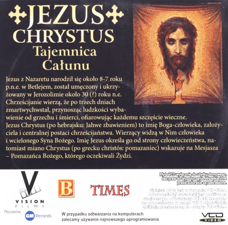 Jezus Chrystus. Tajemnica całunu [VCD]