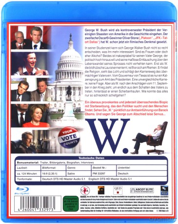 W. (Prawdziwa historia George'a W. Busha) [Blu-Ray]