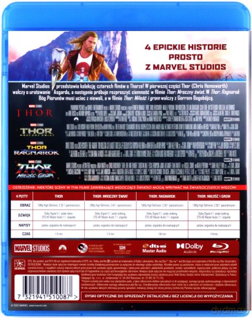 Thor Kolekcja 4 Filmów [4xBlu-Ray]