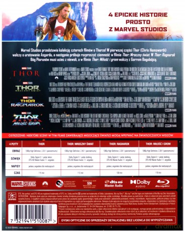 Thor Kolekcja 4 Filmów [4xBlu-Ray]