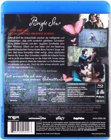 Bright Star (Jaśniejsza od gwiazd) [Blu-Ray]