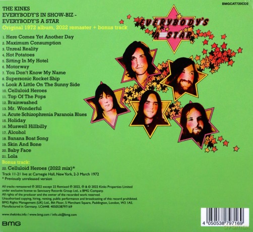 The Kinks: Everybody's In Show-Biz (2022 Standalone) [CD]
