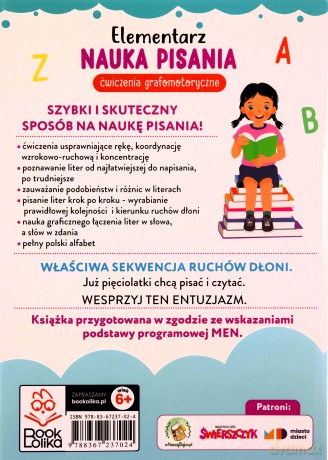 Elementarz. Nauka pisania. Ćwiczenia grafomotoryczne. [KSIĄŻKA]