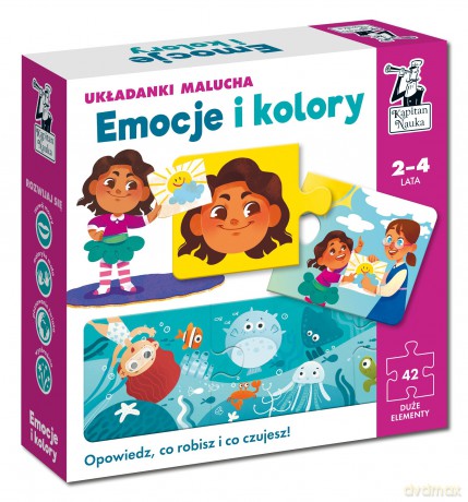 Emocje i kolory. Układanki malucha. Kapitan Nauka [GRA]