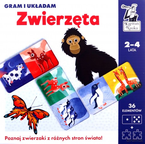 Gram i układam. Zwierzęta. Kapitan Nauka [GRA]