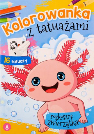 Kolorowanka z tatuażami. Rozkoszne zwierzaczki [KSIĄŻKA]