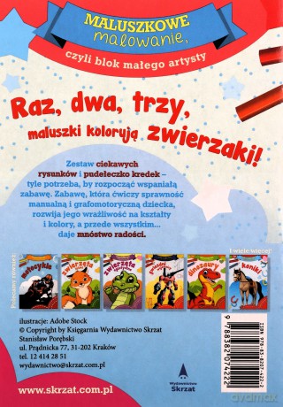 Maluszkowe malowanie. Śliczne zwierzaki [KSIĄŻKA]