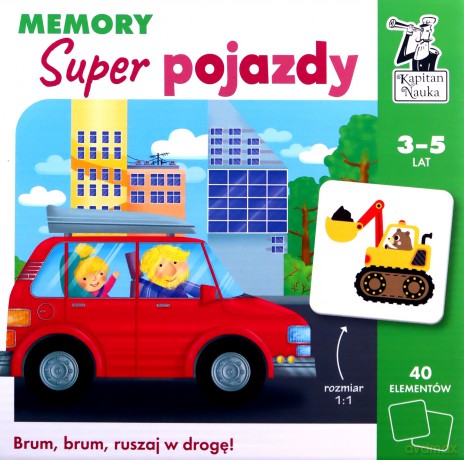 Memory Super pojazdy. Kapitan Nauka [GRA]