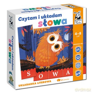 Puzzle Czytam i układam Słowa Sowa Układanka literowa Kapitan Nauka [PUZZLE]