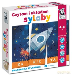 Puzzle Czytam i układam Sylaby Rakieta Układanka sylabowa Kapitan Nauka [PUZZLE]